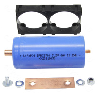 Аккумулятор LiFePO4 32700 6ah c болт-гайка с холдером